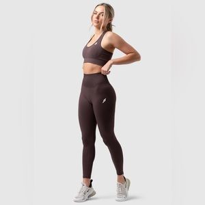 DoYouEven Cacao Brown Hyperflex 2 Seamless Set - Bra (M) and Leggings (S)